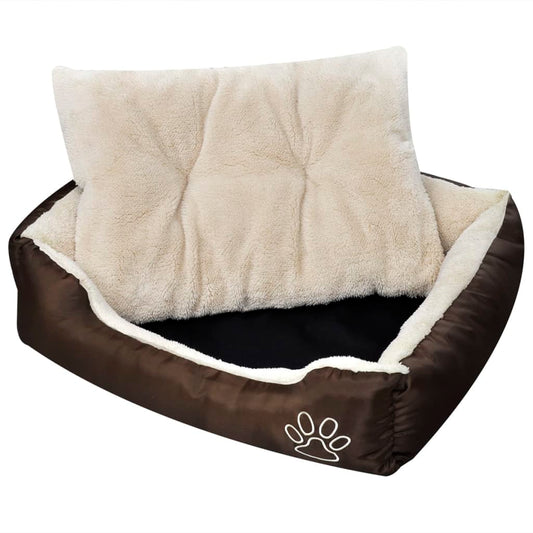 Vidax Hondenmand Met Gevoerd Kussen l Beige
