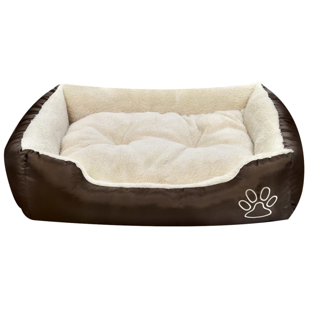 Vidax Hondenmand Met Gevoerd Kussen l Beige
