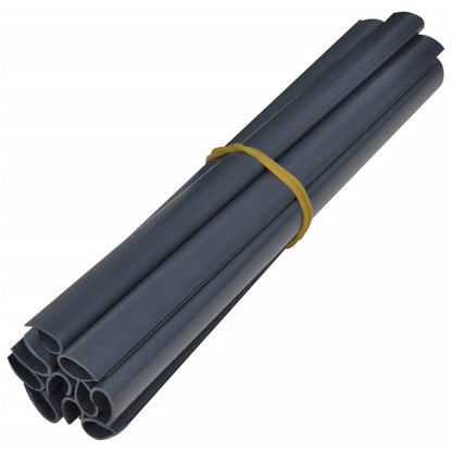Tuinscherm 70x0,19 m PVC donkergrijs