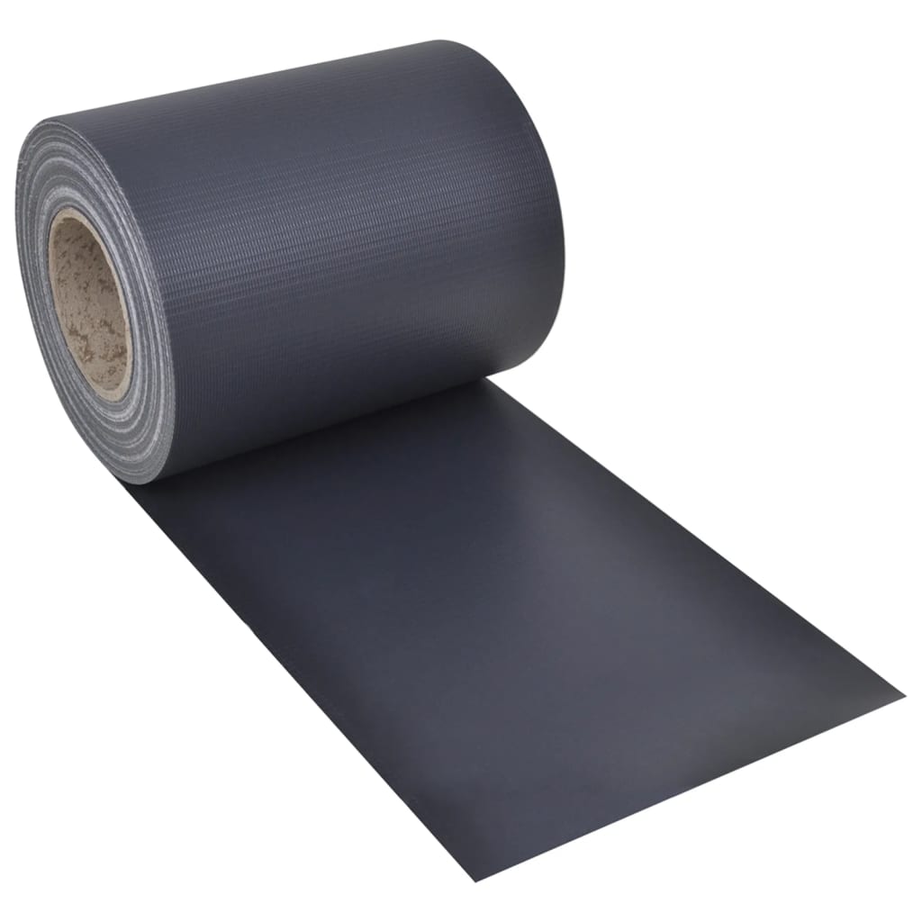 Tuinscherm 70x0,19 m PVC donkergrijs