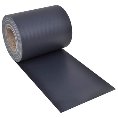 Tuinscherm 70x0,19 m PVC donkergrijs