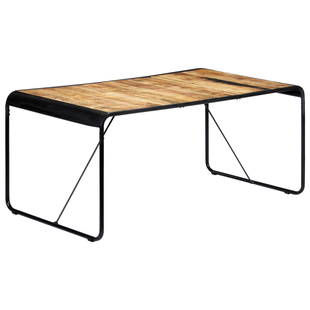 Eettafel 180x90x76 cm massief ruw mangohout