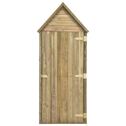 Tuinschuur met deur 69,5x32x178 cm geïmpregneerd grenenhout