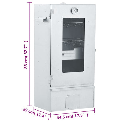 BBQ-rookoven met 1 kg houtsnippers 44,5x29x83 cm