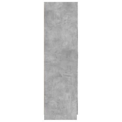 Kledingkast 80x52x180 cm bewerkt hout betongrijs
