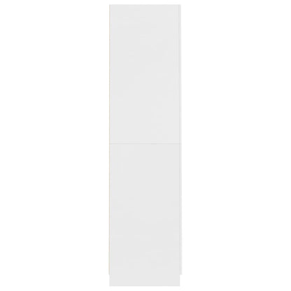 Kledingkast 90x52x200 cm bewerkt hout wit