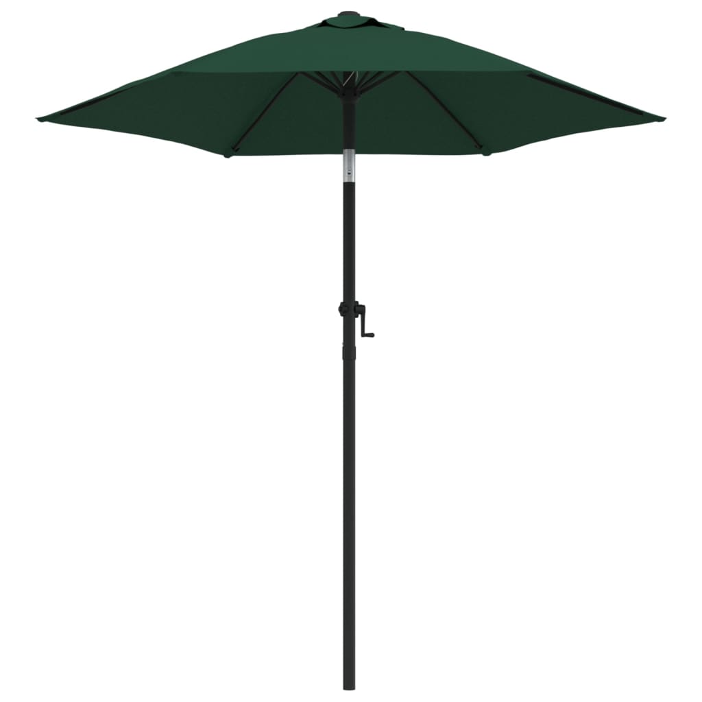 Parasol 200x224 cm aluminium groen