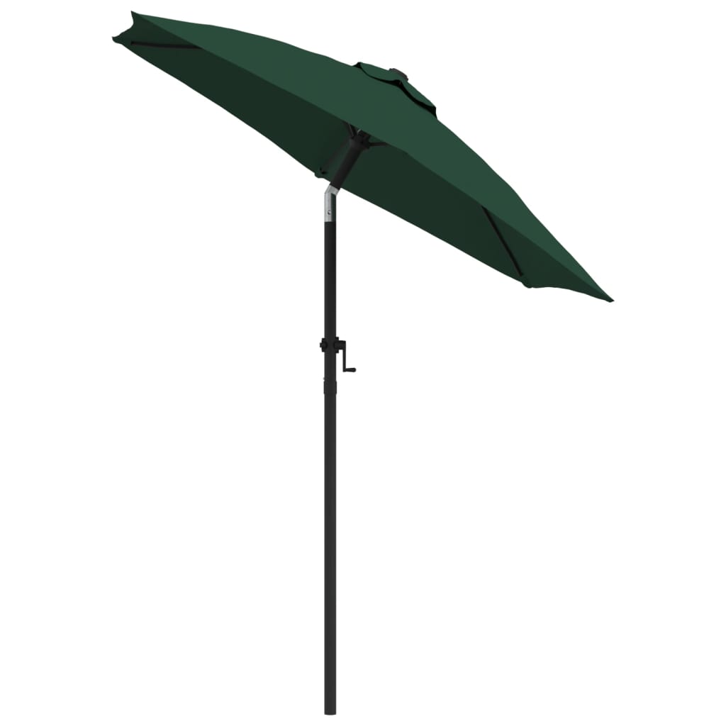 Parasol 200x224 cm aluminium groen