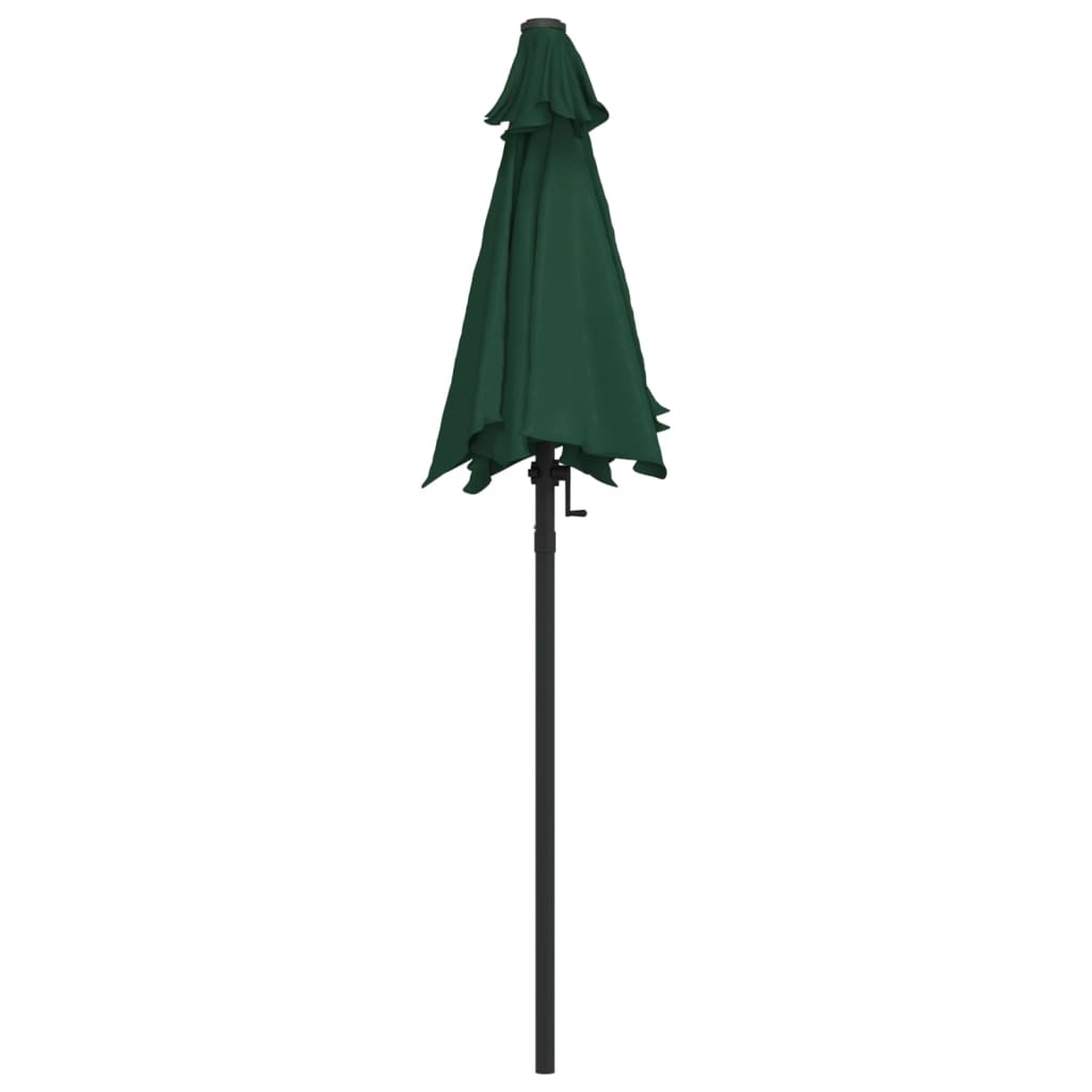 Parasol 200x224 cm aluminium groen