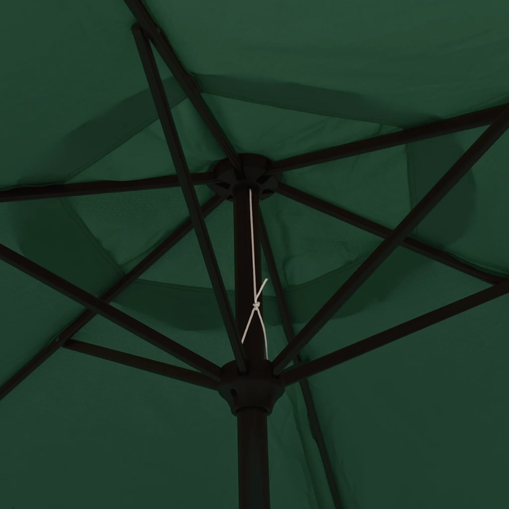 Parasol 200x224 cm aluminium groen