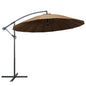 Zweefparasol met aluminium paal 3 m taupe