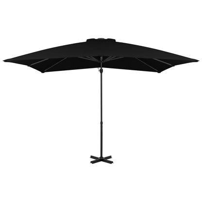 Zweefparasol met aluminium paal 250x250 cm zwart