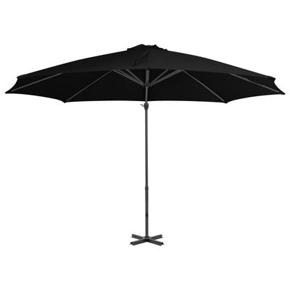 Zweefparasol met aluminium paal 300 cm zwart