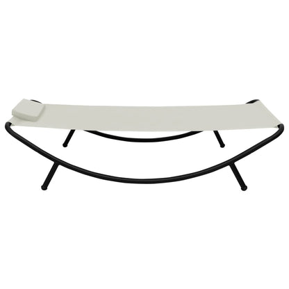 Tuinbed 200x90 cm staal crème