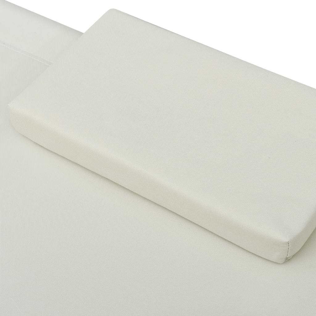 Tuinbed 200x90 cm staal crème