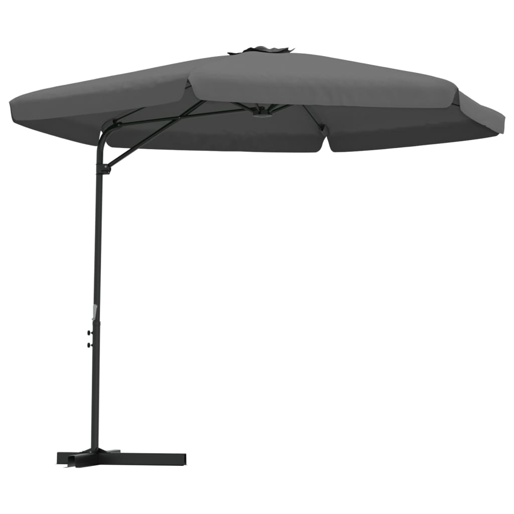 Parasol met stalen paal 300 cm antraciet