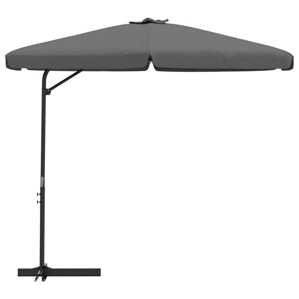 Parasol met stalen paal 300 cm antraciet