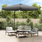 Parasol met stalen paal 300 cm antraciet