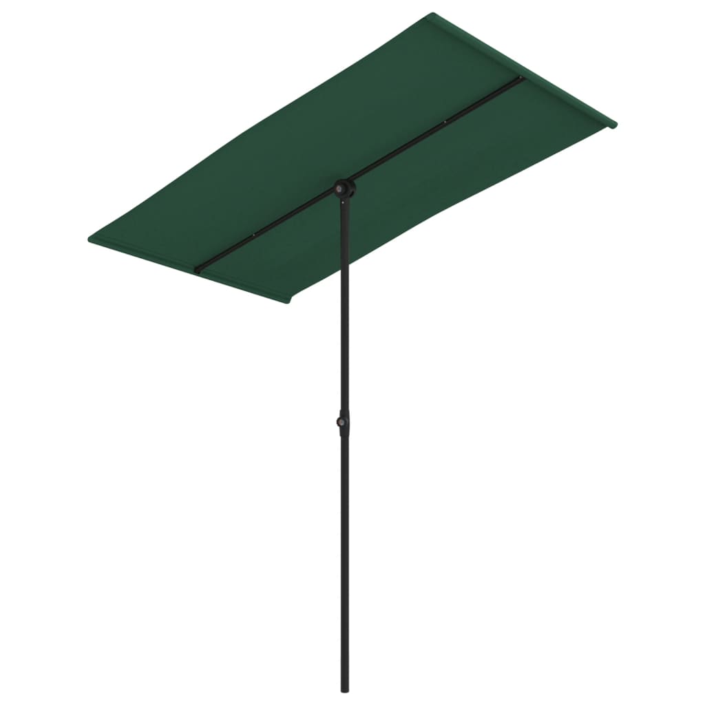 Parasol met aluminium paal 180x110 cm groen