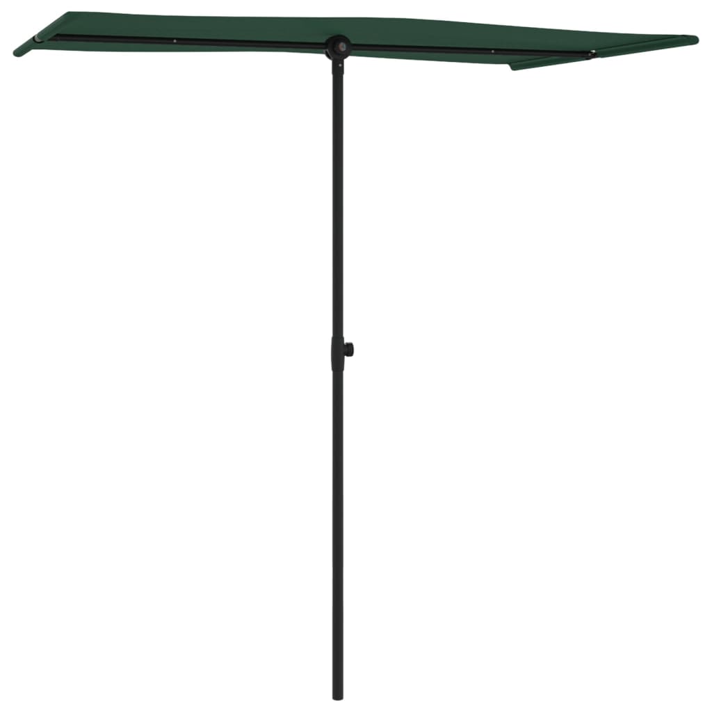 Parasol met aluminium paal 180x110 cm groen