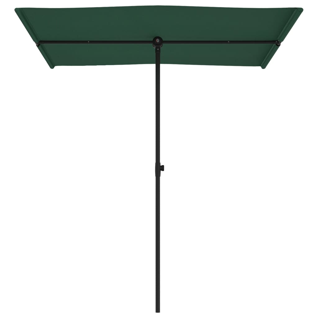 Parasol met aluminium paal 180x110 cm groen