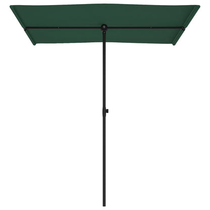 Parasol met aluminium paal 180x110 cm groen