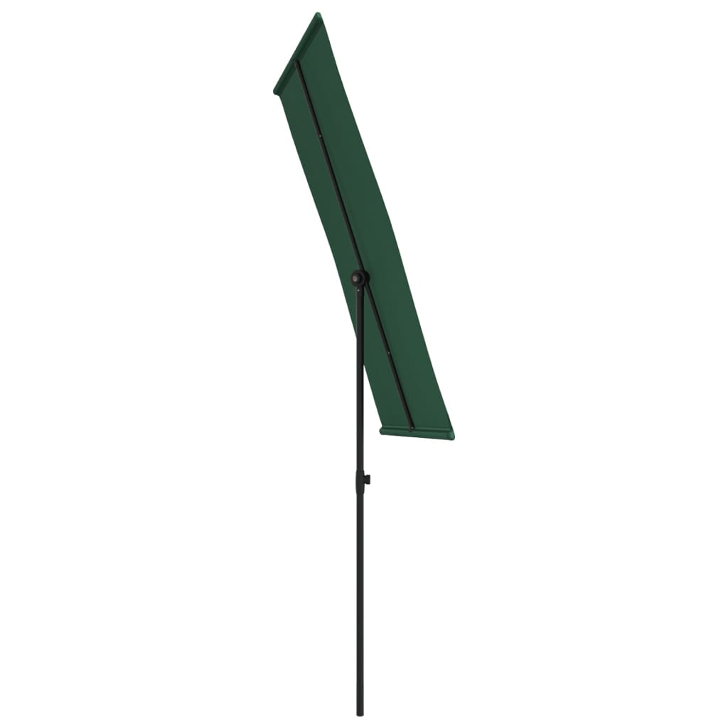 Parasol met aluminium paal 180x110 cm groen