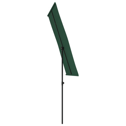 Parasol met aluminium paal 180x110 cm groen