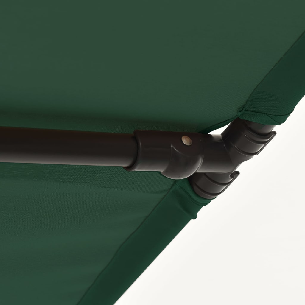 Parasol met aluminium paal 180x110 cm groen