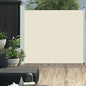 Tuinscherm uittrekbaar 170x300 cm crème