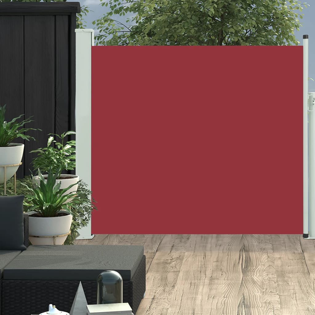 Tuinscherm uittrekbaar 100x300 cm rood