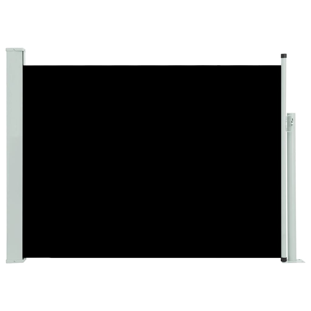Tuinscherm uittrekbaar 100x500 cm zwart