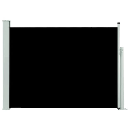Tuinscherm uittrekbaar 100x500 cm zwart