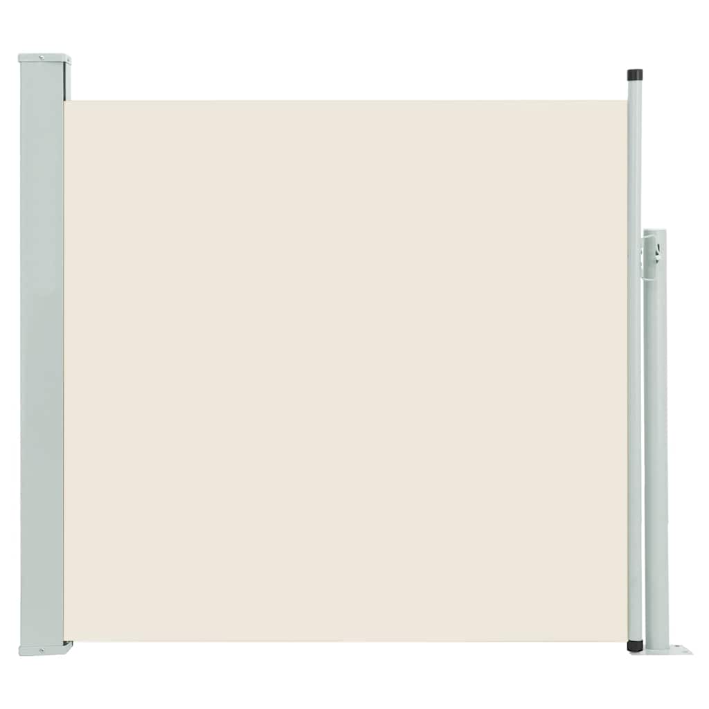 Tuinscherm uittrekbaar 100x500 cm crème