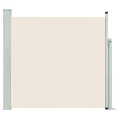 Tuinscherm uittrekbaar 100x500 cm crème