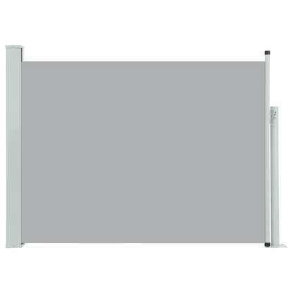 Tuinscherm uittrekbaar 100x500 cm grijs