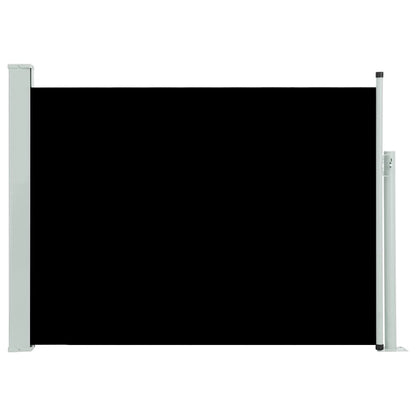 Tuinscherm uittrekbaar 120x500 cm zwart
