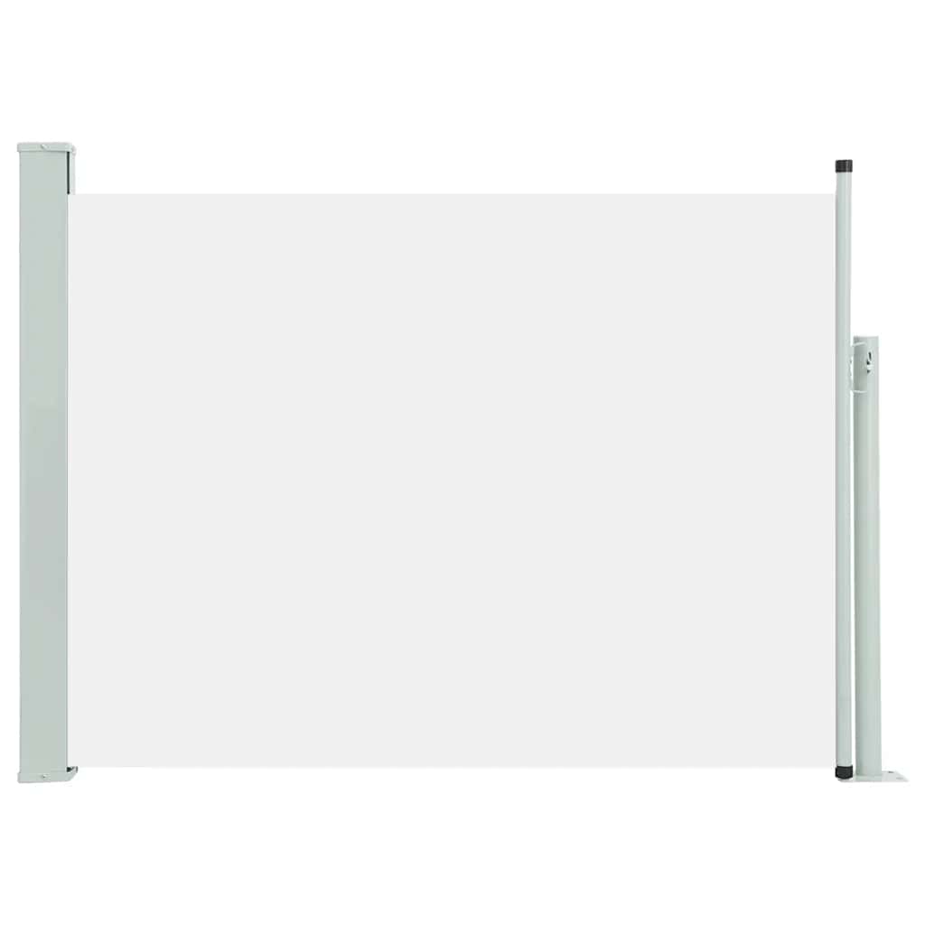 Tuinscherm uittrekbaar 120x500 cm crème