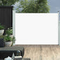 Tuinscherm uittrekbaar 120x500 cm crème