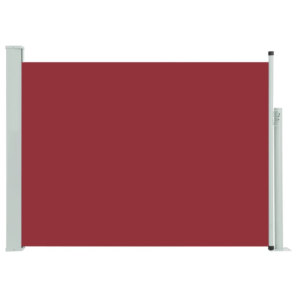 Tuinscherm uittrekbaar 120x500 cm rood