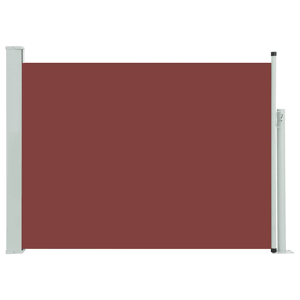 Tuinscherm uittrekbaar 120x500 cm bruin