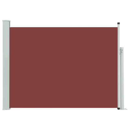 Tuinscherm uittrekbaar 120x500 cm bruin