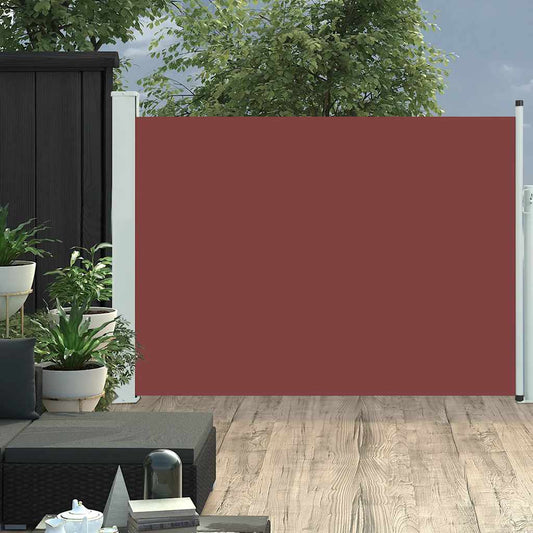 Tuinscherm uittrekbaar 120x500 cm bruin