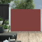 Tuinscherm uittrekbaar 120x500 cm bruin