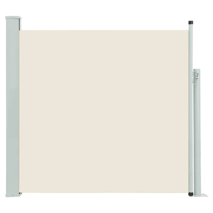 Tuinscherm uittrekbaar 140x500 cm crème