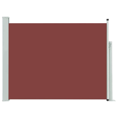 Tuinscherm uittrekbaar 140x500 cm bruin