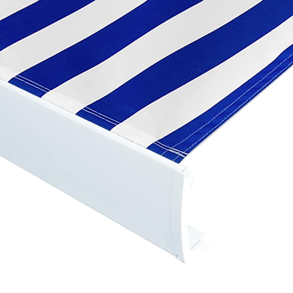 Luifeldoek 450x300 cm canvas blauw en wit