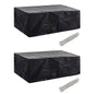 Tuinmeubelhoezen 2 st 8 ogen 200x160x70 cm