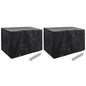Tuinmeubelhoezen 2 st 8 ogen 140x70x90 cm