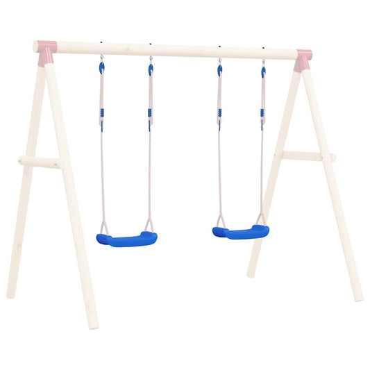 Schommelzitjes 2 st met touwen 37x15 cm polyetheen blauw